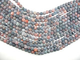 Matte Dragon Vein Agate, 8mm Round Beads-Agate: Round & Faceted-BeadDirect