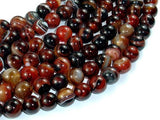 Banded Agate Beads, Sardonyx Agate Beads, 10mm(10.2mm) Round-Agate: Round & Faceted-BeadDirect