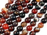 Banded Agate Beads, Sardonyx Agate Beads, 10mm(10.2mm) Round-Agate: Round & Faceted-BeadDirect
