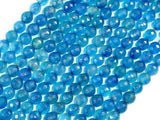 Blue Agate Beads, 6mm Faceted Round Beads-Agate: Round & Faceted-BeadDirect