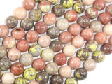 Spicy Jasper Beads, Plum Blossom Jasper, 10mm Round-Gems: Round & Faceted-BeadDirect