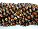 Tibetan Agate, 6mm Round Beads-Agate: Round & Faceted-BeadDirect