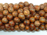 Tibetan Agate, 8mm Round Beads-Agate: Round & Faceted-BeadDirect