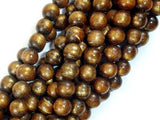 Gold Coral Beads, 8mm Round Beads, Mala Beads-Gems: Round & Faceted-BeadDirect
