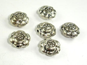 Flower Spacer, Flower Beads, Zinc Alloy, Antique Silver Tone 20pcs-Metal Findings & Charms-BeadDirect