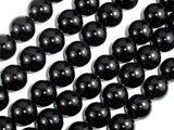 Black Onyx Beads, 14mm Round-Gems: Round & Faceted-BeadDirect