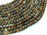Orange Dendritic Jade Beads, 6mm Round Beads-Gems: Round & Faceted-BeadDirect