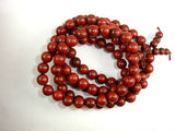 Red Sandalwood Beads, 8mm, Round Beads-Wood-BeadDirect