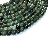 Green Rhodonite Beads, 8mm Round Beads-Gems: Round & Faceted-BeadDirect