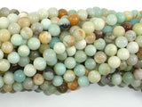 Amazonite Beads, 6mm (6.6mm) Round-Gems: Round & Faceted-BeadDirect