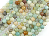 Amazonite Beads, 6mm (6.6mm) Round-Gems: Round & Faceted-BeadDirect