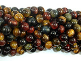 Tiger Eye Beads, 3 color, 8mm-Gems: Round & Faceted-BeadDirect