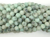 Matte Sesame Jasper Beads, Kiwi Jasper, Round, 6mm-Gems: Round & Faceted-BeadDirect