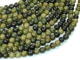 African Green Autumn Jasper Beads, 6mm (6.4mm)-Gems: Round & Faceted-BeadDirect