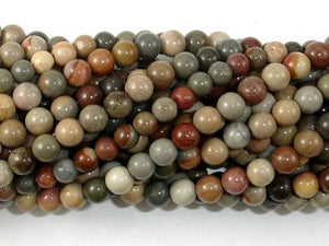 Polychrome Jasper, 4mm Round Bead-Gems: Round & Faceted-BeadDirect