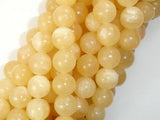 Yellow Jade Beads, 10mm(10.5mm) Round Beads-Gems: Round & Faceted-BeadDirect