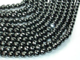 Hematite, 6mm Faceted Round Beads-Gems: Round & Faceted-BeadDirect