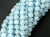 Sponge Quartz Beads-Aqua, 6mm Round Beads-Gems: Round & Faceted-BeadDirect
