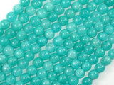 Sponge Quartz Beads-Teal, 6mm Round Beads-Gems: Round & Faceted-BeadDirect