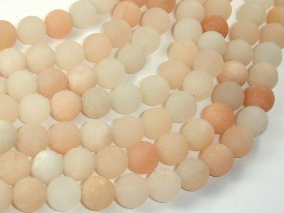 Matte Pink Aventurine Beads, 10mm Round Beads-Gems: Round & Faceted-BeadDirect