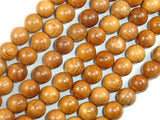 Taxus Chinensis Wood Beads, 10mm Round Beads-Wood-BeadDirect