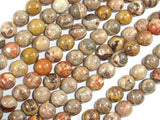 Chert Brecciated Jasper Beads, Round, 8mm-Gems: Round & Faceted-BeadDirect