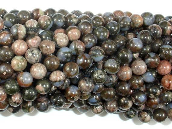 Rhyodacite Beads, 6mm(6.3mm) Round Beads-Gems: Round & Faceted-BeadDirect