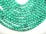 Howlite Turquoise Beads-Green, 10mm Round Beads-Gems: Round & Faceted-BeadDirect