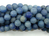 Matte Blue Aventurine Beads, Round, 10mm-Gems: Round & Faceted-BeadDirect