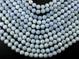 Blue Lace Agate Beads, Blue Chalcedony Beads, 10mm Round-Gems: Round & Faceted-BeadDirect