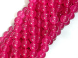 Jade Beads, Magenta, 8mm Round Beads-Gems: Round & Faceted-BeadDirect