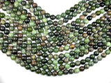 Dendritic Green Jade Beads, 10mm Round Beads-Gems: Round & Faceted-BeadDirect
