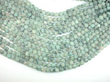 Matte Sesame Jasper Beads, Kiwi Jasper, 8mm Round Beads-Gems: Round & Faceted-BeadDirect