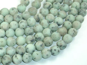 Matte Sesame Jasper Beads, Kiwi Jasper, 10mm, Round Beads-Gems: Round & Faceted-BeadDirect