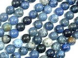 Dumortierite Beads, 8mm Round Beads-Gems: Round & Faceted-BeadDirect