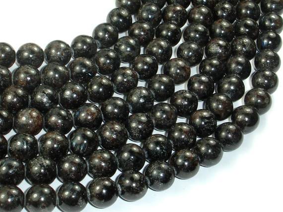Astrophyllite Beads, 10mm(10.5mm) Round B-Gems: Round & Faceted-BeadDirect