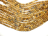 Agate Beads-Brown, 6mm(6.5mm)-Agate: Round & Faceted-BeadDirect