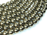 Hematite Beads-Gold, 10mm Round Beads-Gems: Round & Faceted-BeadDirect