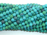 Matte Chrysocolla, 4mm, Round Beads-Gems: Round & Faceted-BeadDirect