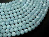 Sponge Quartz Beads-Aqua, 8mm Round Beads-Gems: Round & Faceted-BeadDirect
