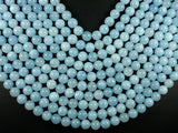 Sponge Quartz Beads-Aqua, 10mm Round Beads-Gems: Round & Faceted-BeadDirect