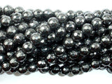 Hematite, 8mm Faceted Round Beads-Gems: Round & Faceted-BeadDirect