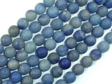 Matte Blue Aventurine Beads, Round, 10mm-Gems: Round & Faceted-BeadDirect