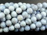 Blue Lace Agate Beads, Blue Chalcedony Beads, 10mm Round-Gems: Round & Faceted-BeadDirect