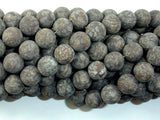 Matte Brown Snowflake Obsidian Beads, 10mm Round Beads-Gems: Round & Faceted-BeadDirect