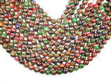 Mosaic Stone Beads-Multi color, 10mm, Round Beads-Gems: Round & Faceted-BeadDirect