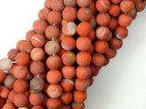 Matte Red Jasper Beads, 6mm, Round Beads-Gems: Round & Faceted-BeadDirect