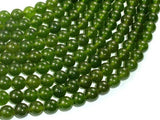 Jade Beads, Olive Green, 8mm Round Beads-Gems: Round & Faceted-BeadDirect