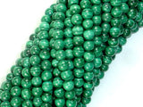 Natural Malachite Beads, 5mm Green Round Beads-Gems: Round & Faceted-BeadDirect
