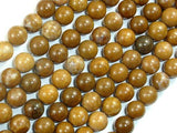 Agate Beads-Brown, 8mm(8.5mm)-Agate: Round & Faceted-BeadDirect
